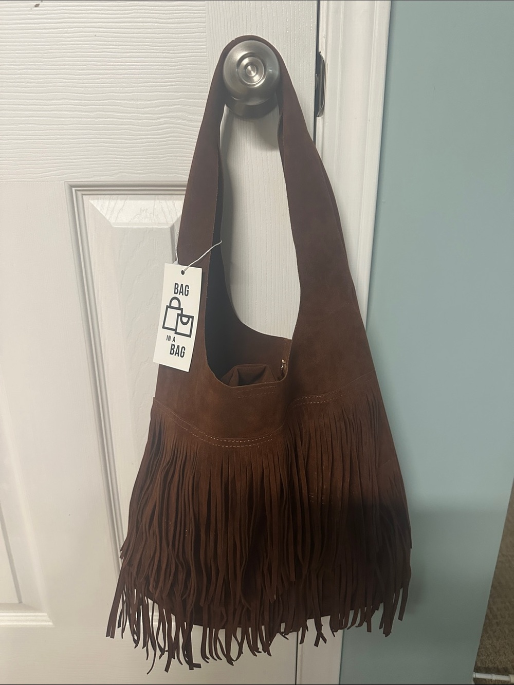 Fringed Hobo Bag